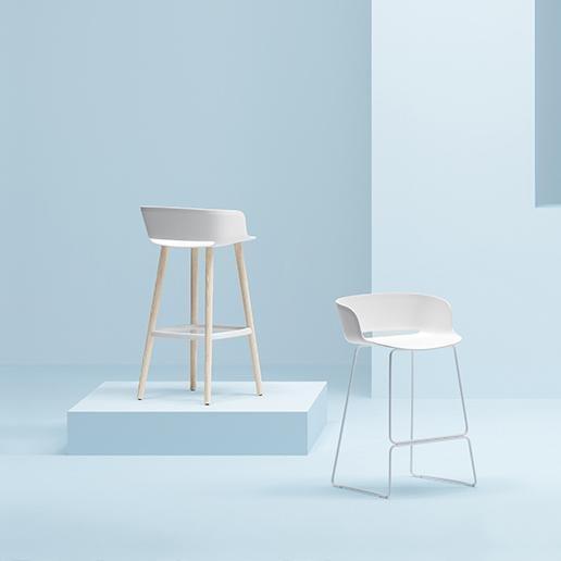BABILA Bar Stool PP/Wood - TB Contract Furniture PEDRALI