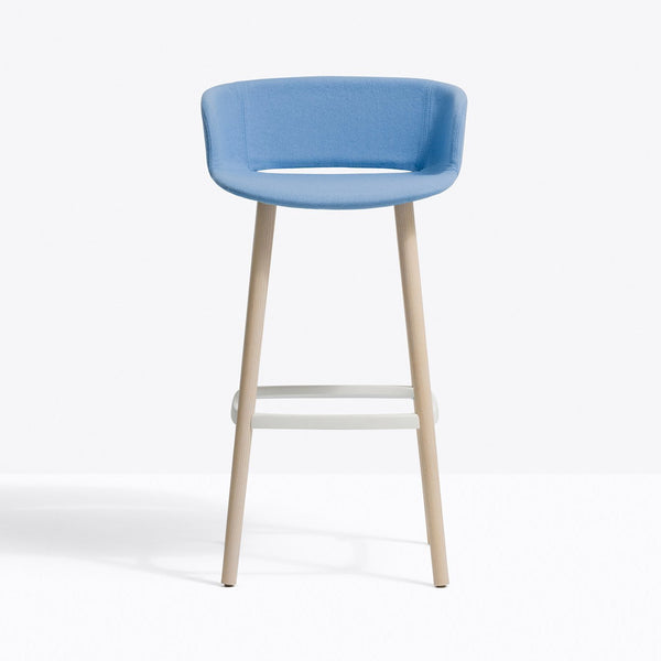 BABILA Bar Stool Upholstered/wood - TB Contract Furniture PEDRALI