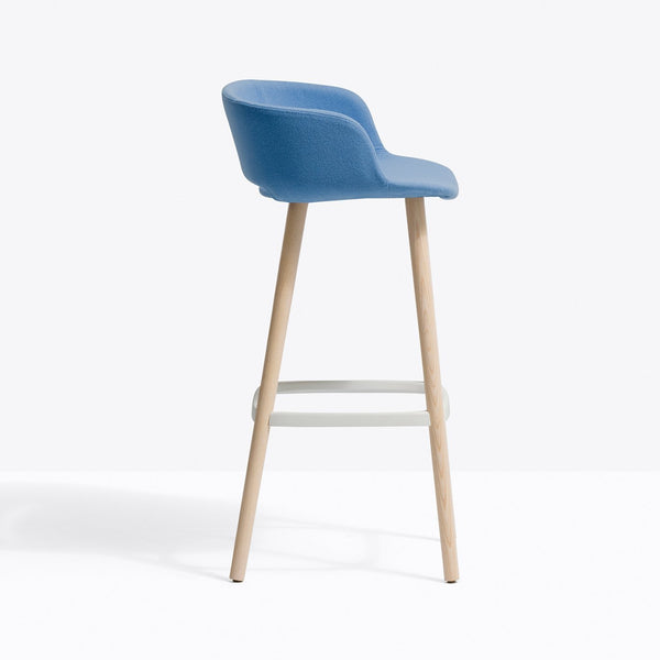 BABILA Bar Stool Upholstered/wood - TB Contract Furniture PEDRALI
