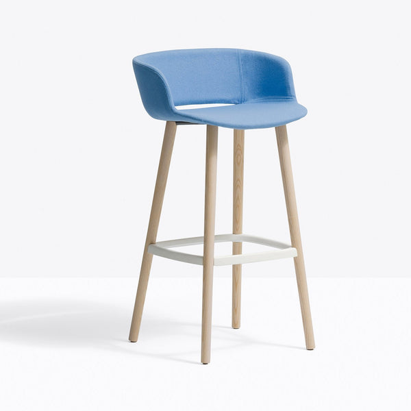 BABILA Bar Stool Upholstered/wood - TB Contract Furniture PEDRALI