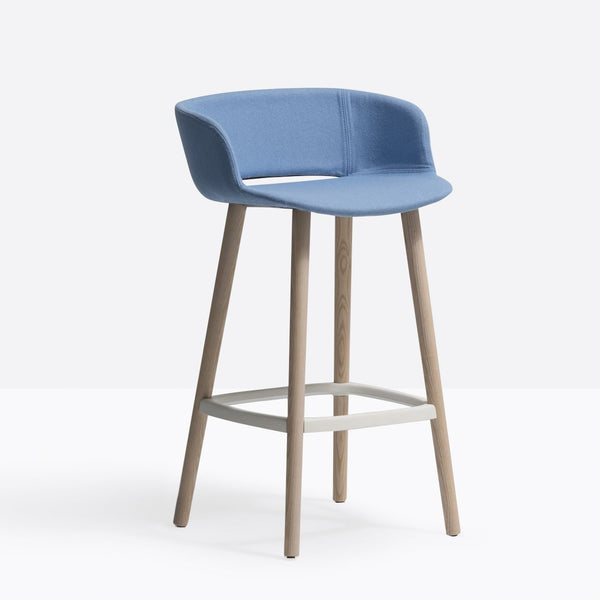 BABILA Bar Stool Upholstered/wood - TB Contract Furniture PEDRALI