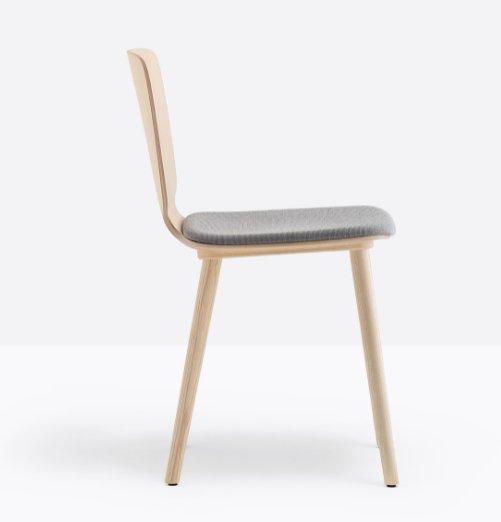 BABILA Side Chair Ash plywood shell - TB Contract Furniture PEDRALI