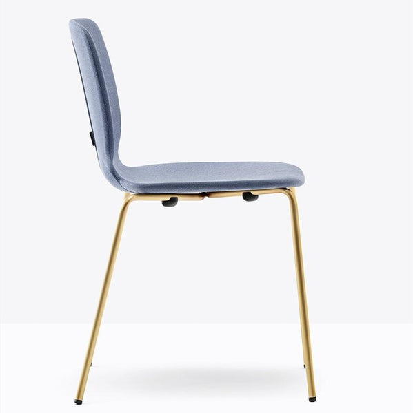 BABILA Side Chair Upholstered w steel tube frame Ø16mm - TB Contract Furniture PEDRALI
