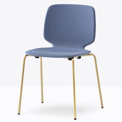 BABILA Side Chair Upholstered w steel tube frame Ø16mm - TB Contract Furniture