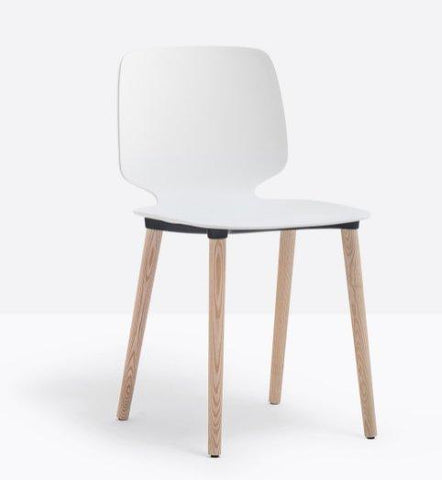 BABILA Side Chair w/ ash wood legs - TB Contract Furniture