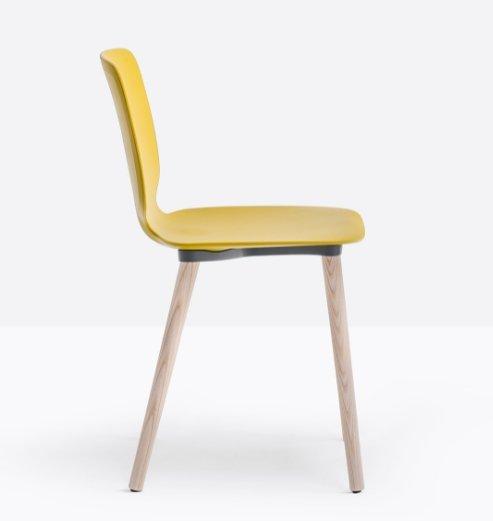 BABILA Side Chair w/ ash wood legs - TB Contract Furniture PEDRALI