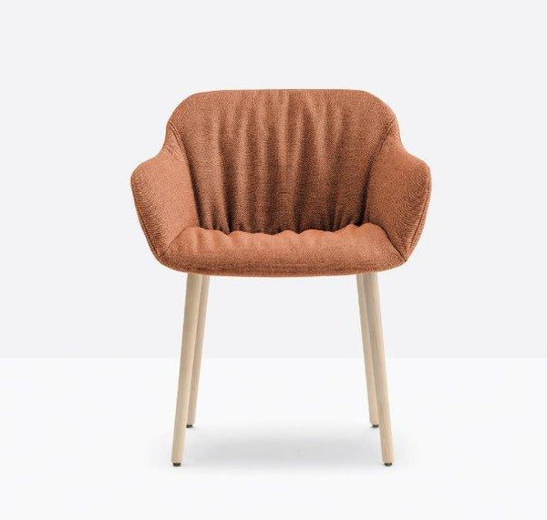 BABILA XL Armchair in Upholstered Seat w recycled polypropylene shell - TB Contract Furniture PEDRALI