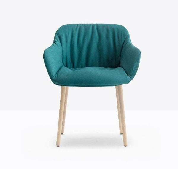 BABILA XL Armchair in Upholstered Seat w recycled polypropylene shell - TB Contract Furniture PEDRALI
