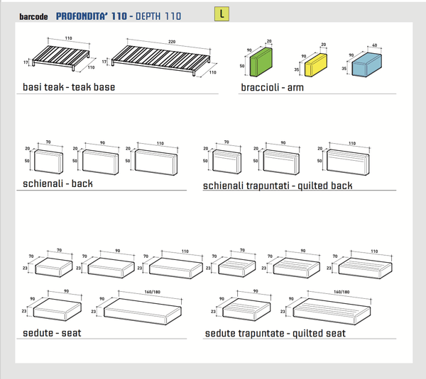 BARCODE Sectional - TB Contract Furniture VARASCHIN