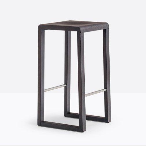 BRERA Barstool w/ stainless steelfootrest (650 mm) - TB Contract Furniture PEDRALI