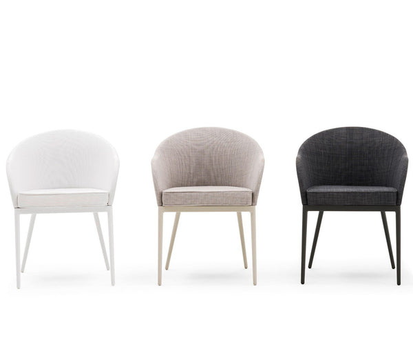 Clever Padded Back Bucket Dining Chair - TB Contract Furniture VARASCHIN