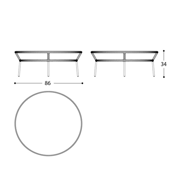 EMMA CROSS Coffee Table - TB Contract Furniture Varaschin