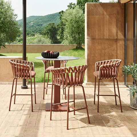 Emma Cross Low Bar Stool - TB Contract Furniture