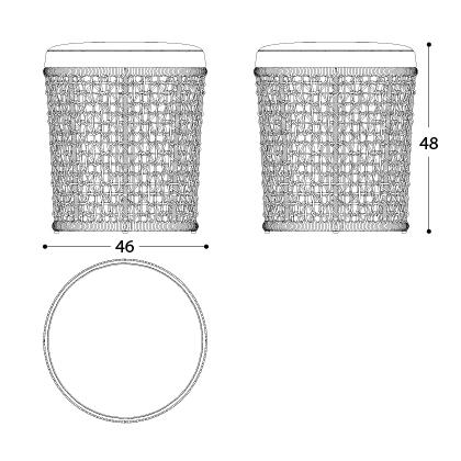 EMMA Pouf - TB Contract Furniture VARASCHIN