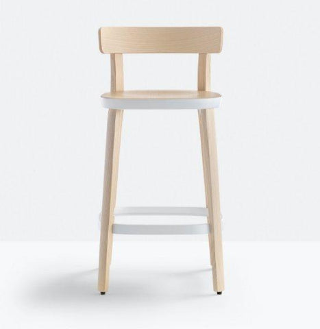 FOLK Counter Stool in ash plywood - TB Contract Furniture