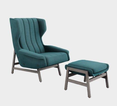 Giulia Ottoman 57 cm - TB Contract Furniture TACCHINI