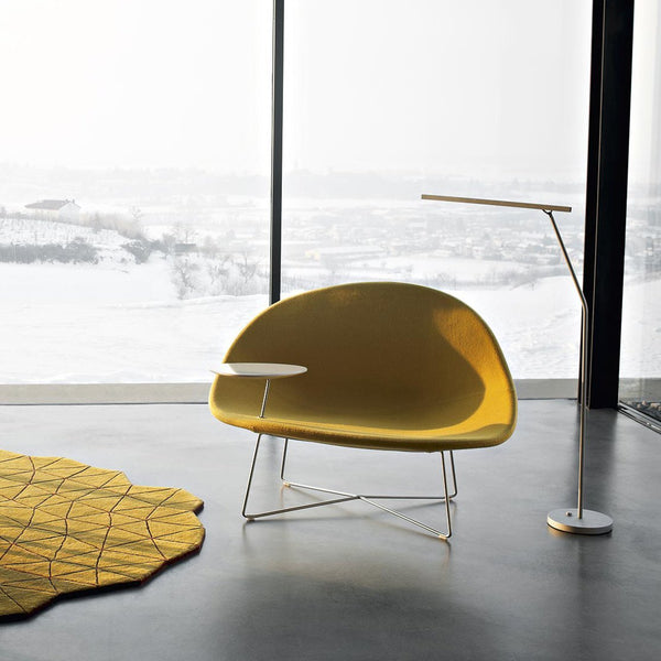 ISOLA Lounge chair with table - TB Contract Furniture TACCHINI