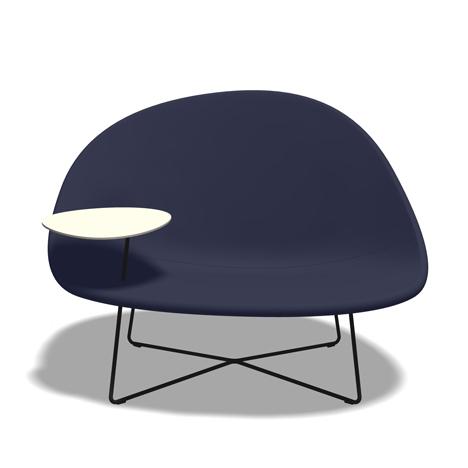 ISOLA Lounge chair with table - TB Contract Furniture