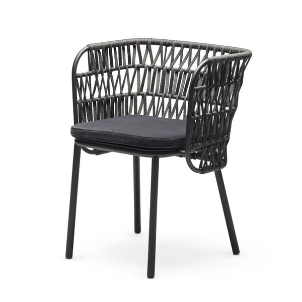 Jujube Dining Armchair w/marine rope back seat - TB Contract Furniture CHAIRS&MORE