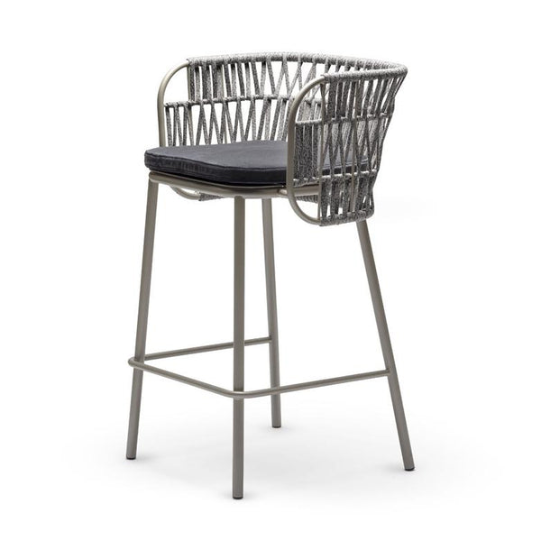 JUJUBE Dining High Armchair w/marine rope back seat - TB Contract Furniture CHAIRS&MORE