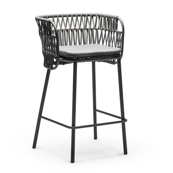 JUJUBE Dining High Armchair w/marine rope back seat - TB Contract Furniture CHAIRS&MORE