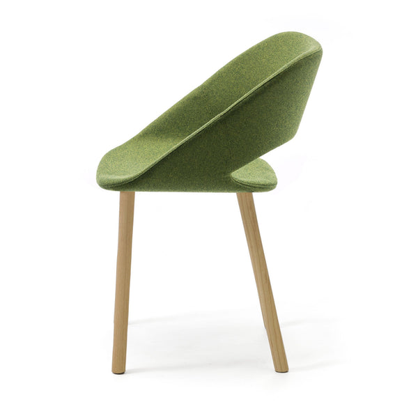 KABIRA Fabric 4 Leg (Wood) Armchair - TB Contract Furniture ARRMET