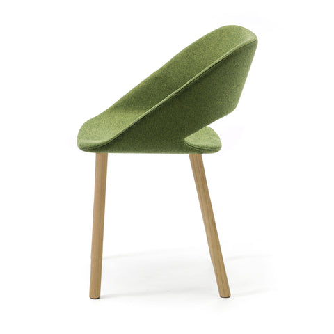 KABIRA Fabric 4 Leg (Wood) Armchair - TB Contract Furniture