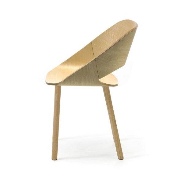 KABIRA Wood 4 Leg (Wood) Armchair - TB Contract Furniture ARRMET