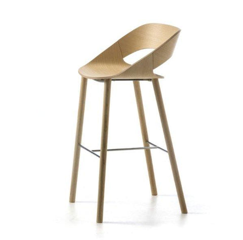 KABIRA Wood Small 4 Leg (Wood) Stool - TB Contract Furniture