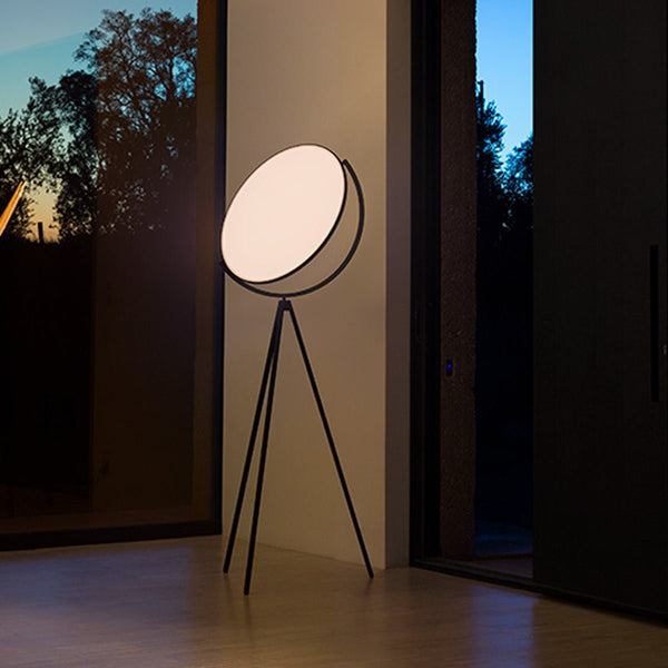 Superloon - LED Floor Lamp in Black or White Dimmable with Optical Sensor - TB Contract Furniture FLOS