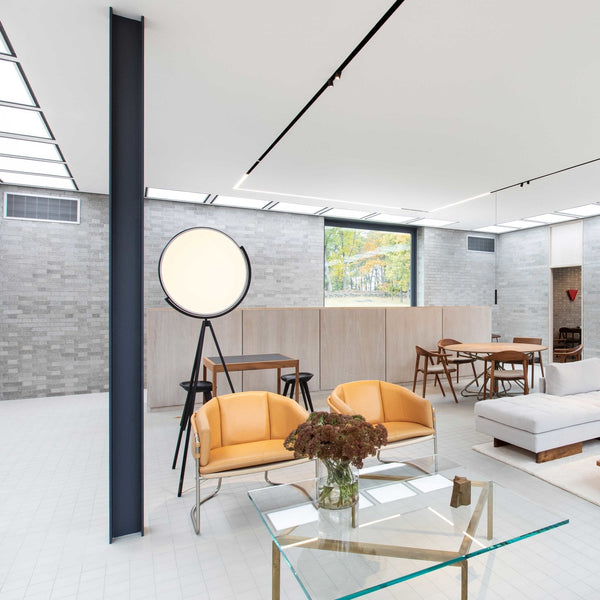 Superloon - LED Floor Lamp in Black or White Dimmable with Optical Sensor - TB Contract Furniture FLOS