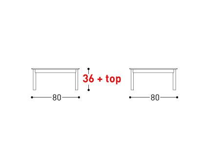 System 80x80 Coffee Table - TB Contract Furniture VARASCHIN