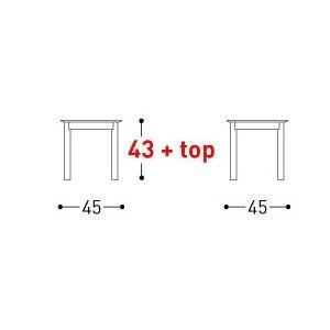 SYSTEM Side Table 45x45 - TB Contract Furniture VARASCHIN