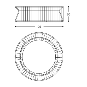 Tibidabo Coffee Table Large - TB Contract Furniture VARASCHIN